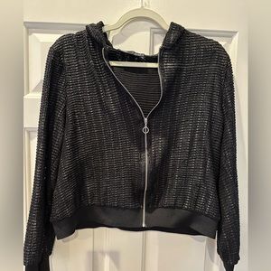 Zara Mesh Zip Up Jacket